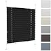 Produktbild Plisseerollo Fensterrollo Faltrollo Jalousie 78 x 95 cm, Nach Maß Qualität Ohne Bohren, Plissee Ohne Bohren Fenster Plisseerollo, Klemmfix Plissee Ohne Bohren, für Fenster & Tür, Schwarz