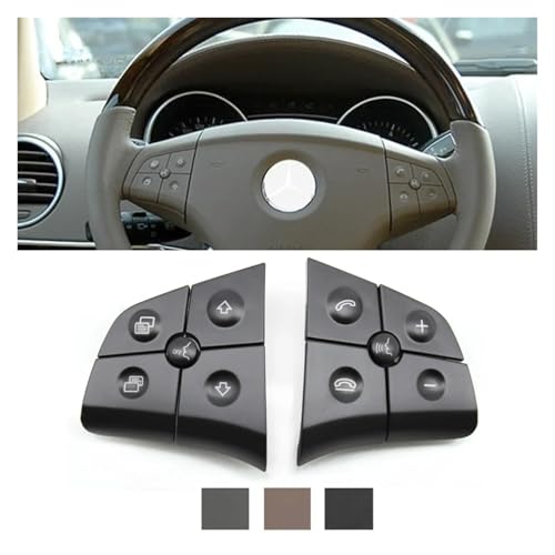Boutons Commande Volant Mercedes W164 Touches Commutation Volant Multifonction Marron - 2