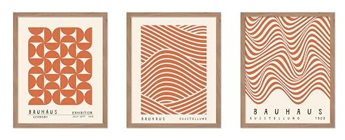 Poster Master 3-Piece Vintage Geometric Poster - Retro Minimalist Print