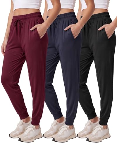 Joggers de yoga ultra-doux lot de 3 pantalons de sport XL pour femmes avec poches