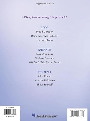 Piano Solos from Encanto, Frozen II, and Coco: Nine Beautiful Intermediate Arrangements by Mona Reji