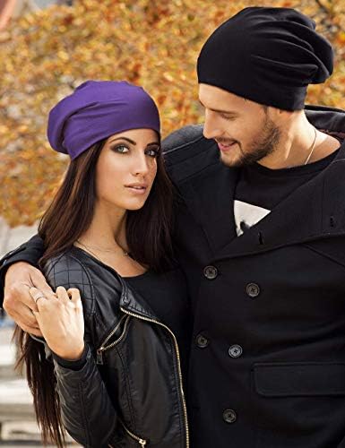 WEROR Beanie Mütze Unisex - Jersey Stoff Mit Metalllogo Für Herren & Damen