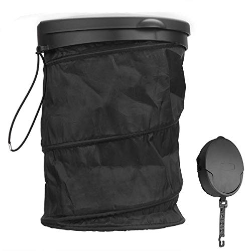 OWAYOTO Car Trash Can, Portable Garbage Bin, Collapsible Pop-upTrash Can, Waste Basket Bin