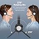 Link Dream Headset Mit Mikrofon - USB/3,5mm Business Stereo Verbindung Mit PC/Mac - Kompatibel Mit Skype, Teams, Zoom - Für Call Center, Office, Online-Kurse