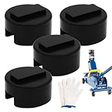 ZOSANY 4PCS Pinch Weld Jack Pad, Floor Jack Pad Adapter for BMW and Mini, BMW Jack Pad Adapter Slotted Frame Rail Pinch welds Protector for Floor Jack, Puck BMW Jack Stand Adapter with Storage Bag