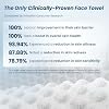 Clean Skin Club Clean Towels XL® Supreme, 100% USDA Biobased Face Towel, Disposable Face Towelette, Eczema Association Accepted, Thicker Textured Dry Wipes, Ultra Absorbent & Soft, 1 Pack, 50 Ct #2