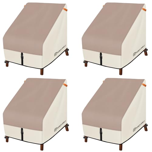 Fundas para sillas de asiento profundo Porch Shield, pack de 4 impermeables, 76cm 2