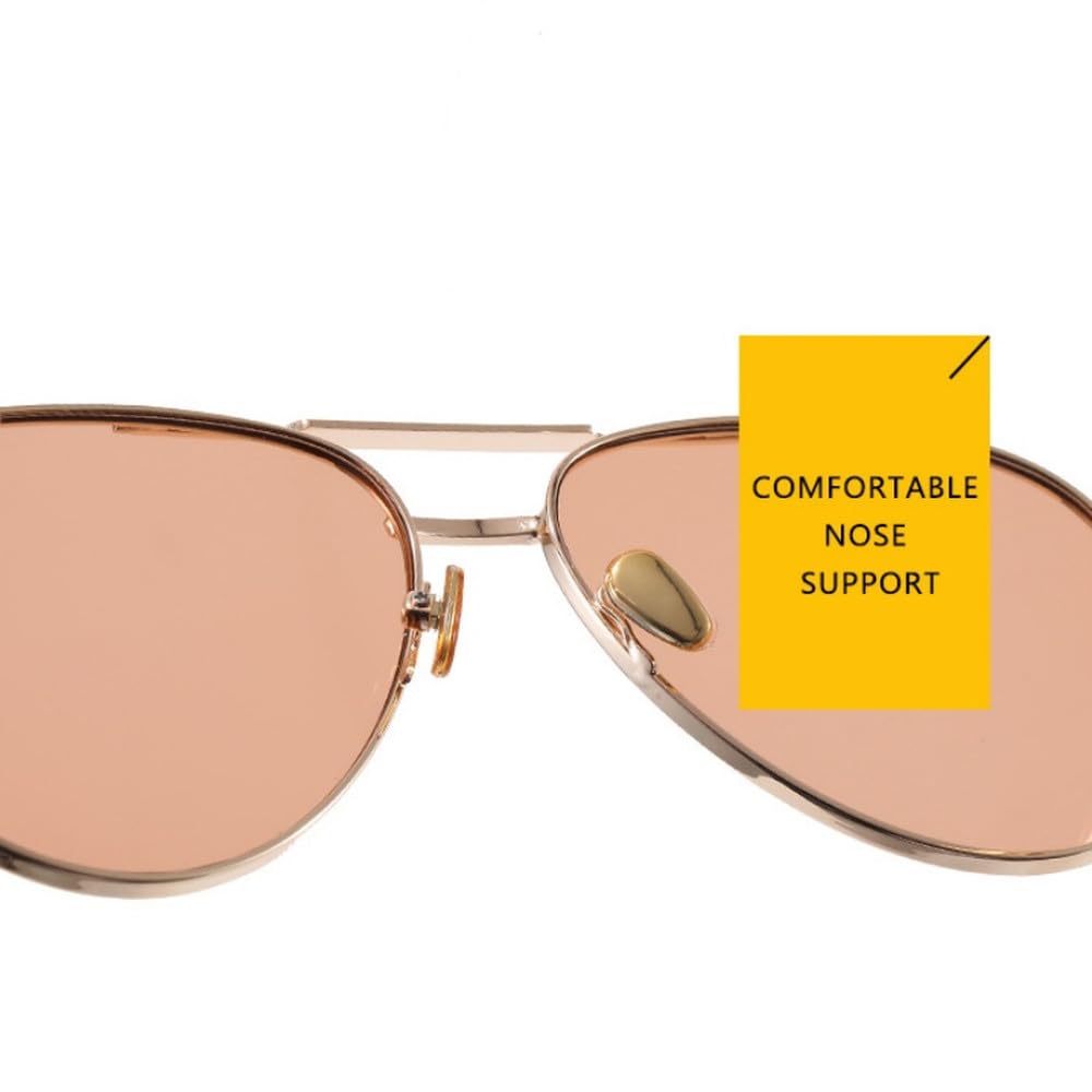 Gafas de sol metálicas retro lisas estilo moda urbana femenina de tendencia Sung