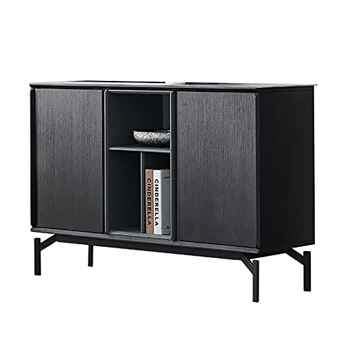 QINJIE Aparador Tipo Buffet Rock Panel, aparador Minimalista, Mueble Buffet, aparador de Cocina, con 2 Puertas, para Muebles de Sala de Estar y Comedor