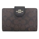 [Ｍｙ　Ｏｒｇａｎｙｅｅ] レディース 財布 通販 L型 ショルダー二つ折り財布 ミディアム コーナー ジップウォレット シグネチャー キャンバス アウトレット (ウォルナット×ブラック) [並行輸入品]