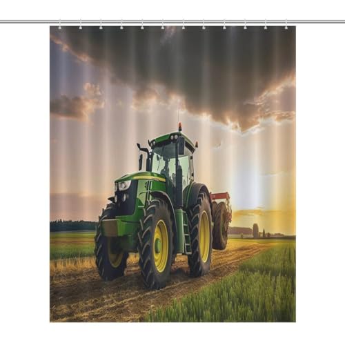 Rideau de douche tracteur imperméable pour éviter l'eau au sol - 7