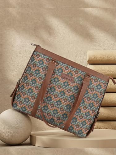 Image of Stylish Tote Bags for Office Use | Laptop Bag 15.6 inch | Purse for Women | Vegan Leather Handbag | Daily & Travel Use |