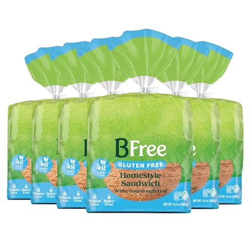 BFree Gluten Free White Sourdough Loaf, High Fiber Sliced Bread, Dairy Free, Wheat Free, Vegan...