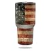 MightySkins Protective Vinyl Skin Decal for YETI 30 oz Rambler Tumbler wrap cover sticker skins Vintage Flag