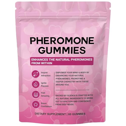 Pheromone Gummies – All-Natural Lifestyle & Confidence Support Gummy – Designed to Enhance Natural Chemistry – Dietary Supplement – 60 Gummies