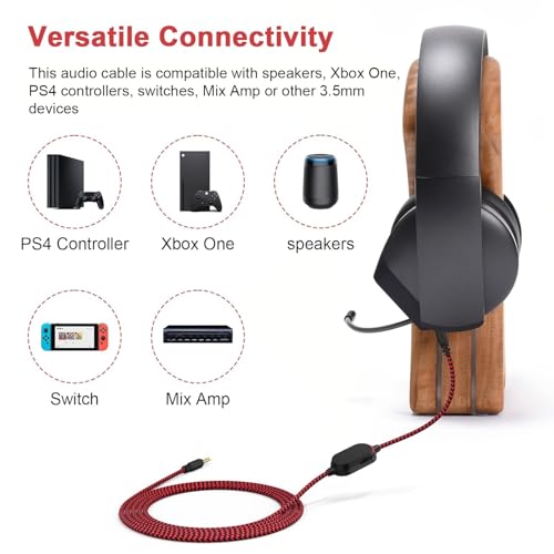 Cable auxiliar para Alienware AW510H rojo que elimina fallos y cortes de audio 6