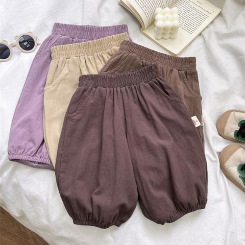 Pantalon bloomers bébé en coton lin léger et ample - 2