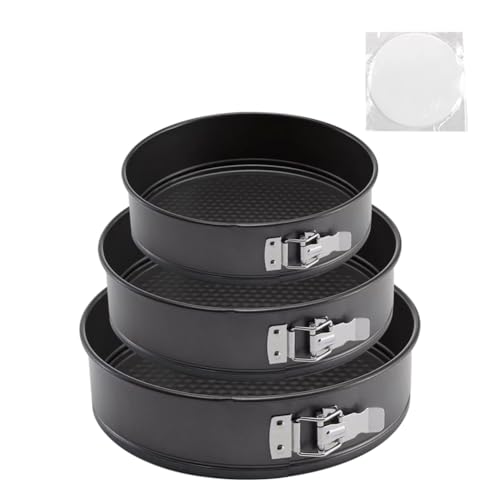 Springform Cake Pan, Cake Pan with 3 Different Size (9.5,10.2,11inch),