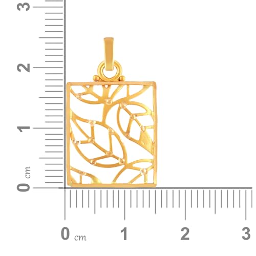 Malabar Gold & Diamonds Yellow Gold Pendant for Women 22k | 22 kt (916) BIS Hallmark Gold Pendant for Women & Girls | 22 Karat Gold Jewellery for Birthday, Wedding, Anniversary... - Image 5
