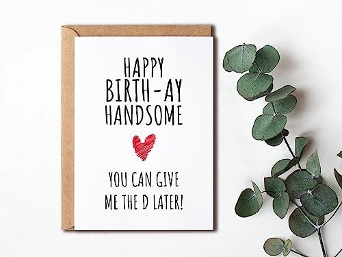 Funny Birthday Card - Happy Birthday Gift Card - You Can Give Me The D Later - Cute Card For Boy Girl4