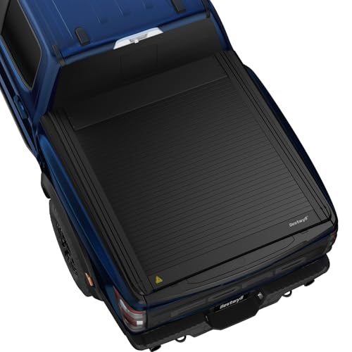 Image of Bestwyll Electric Retractable Tonneau Cover Fits Ford F150 2015-2026 5.5Ft | f-150 raptor lightning power tonneau cover t slot rail no drill weatherproof cargo security