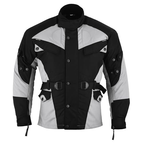 Combinaison moto Cordura 2 pièces pantalon veste moto gris noir taille 50 M