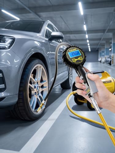 Image of AZUNO Digital Tire Inflator with Pressure Gauge B