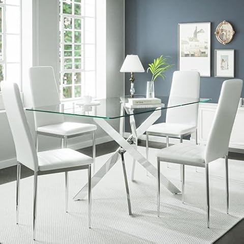 Gujiam Glass Dining Table Set Cover