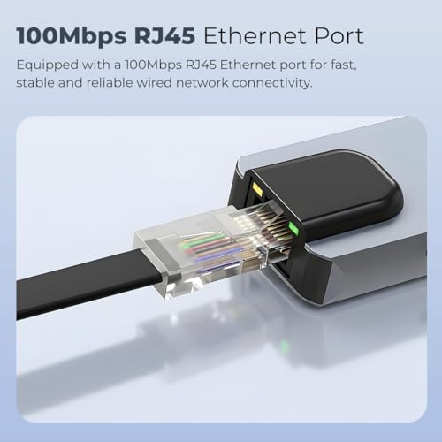 Image of Cport 8-in-1 Type C Hub /Docking Station with 4K HDMI, Data Transfer Multiport Adapter, 100W Power Delivery,USB 3.0,100MBPS Ethernet,SD /TF Card Reader,for All Type C Devices-MacBook, Laptop