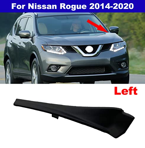 Nd Front Drvier Side Windshield Wiper Cowl Extension Trim Fender Cover For Nissan Rogue 2014-2020 66895-4Cl0A, Black #TOP1