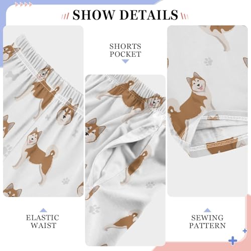 Boys' Pants Dog Alaskan Cute Long Bottoms Jogger Pants Elastic Waist Trousers with Pockets S-XL4