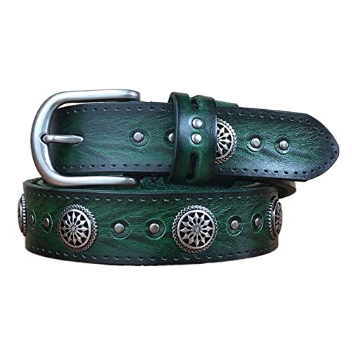 Ceinture Western pour Femme Ajustable en Cuir Robuste à Diamants