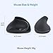 SUNGI Left-Handed Mouse,2.4GHz Ergonomic Vertical DPI 800/1200/1600 Wireless Mouse with USB Receiver for Left Hand,Black