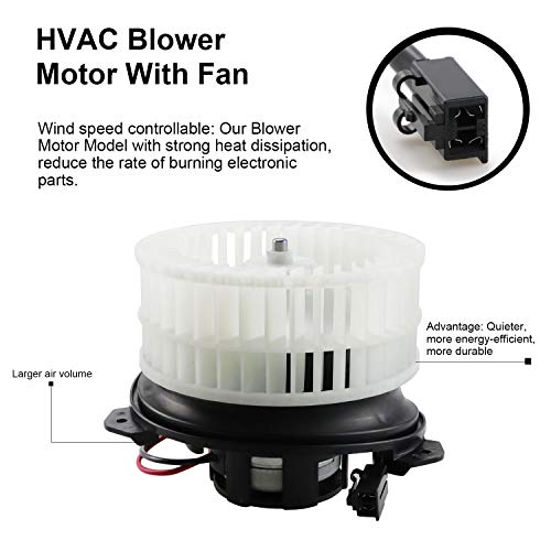 Image of 700093 HVAC A /C Blower Motor Fit for Chrysler 1993-2004| Fit for Dodge Intrepid 1998-2004 A /C Fan Blower Replaces 4596217 Heater Blower