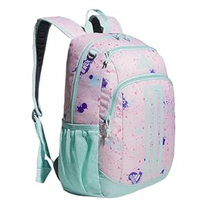 adidas Creator 2 Backpack, Splatter Sandy Pink/Semi Flash Aqua Blue, One Size