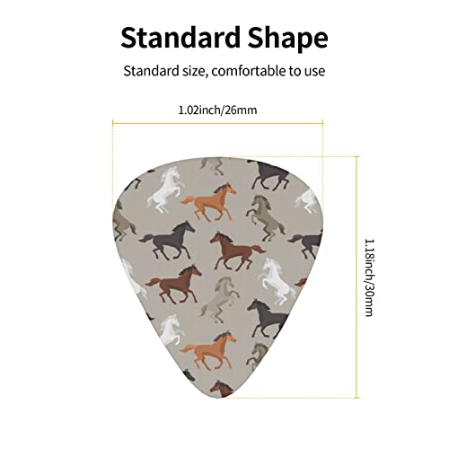 Médiators Guitare 12-Pack Cute Horse Guitar Picks Pour Guitare Électrique Guitare Acoustique Diverses Guitares - Les Beatles, Paul McCartney, John Lennon, RIngo Starr, George Harrison Médiators Guitare 12-Pack Cute Horse Guitar Picks Pour Guitare Électrique Guitare Acoustique Diverses Guitares – Image 4