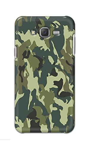 Image of PRINTFIDAA Printed Hard Back Cover Case for Samsung Galaxy J7 2015 | Samsung J7 NXT Back Cover (Green Army Camouflage) -1803