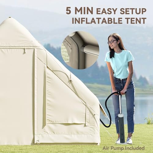 Carpa inflable para camping para 4 personas miniatura 4