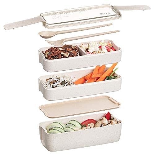 Boite Bento Lunch Box 1300ml Boite Repas Box Enfant Adulte Sans BPA