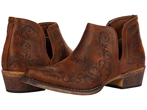 Image of ROPER Womens Ava Leopard Snip Toe Casual Boots Ankle Low Heel 1-2 inch