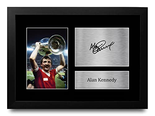 Image of HWC Trading FR A4 Alan Kennedy Gifts Printed Signed Autograph Picture for Football Fans and Supporters - A4 Framed