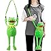 Gogias Bolso con forma de rana, muñeca de peluche con correa ajustable para el hombro, forma de rana, peluche con un hombro, bolso de mensajero, muñeca animal, para llaves, monedas, tarjetas