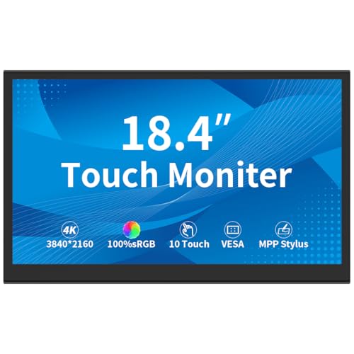 Image of 18.4 Inch 4K Touch Monitor for Commercial /Industrial Display