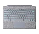 Type Cover for Microsoft Surface Pro 7+ Pro 7 Pro 6 Pro 5 Pro 4 Pro 3 Generation Portable Slim Wireless Keyboard with Touchpad Tablet Keyboard (Light Charcoal, Backlit)