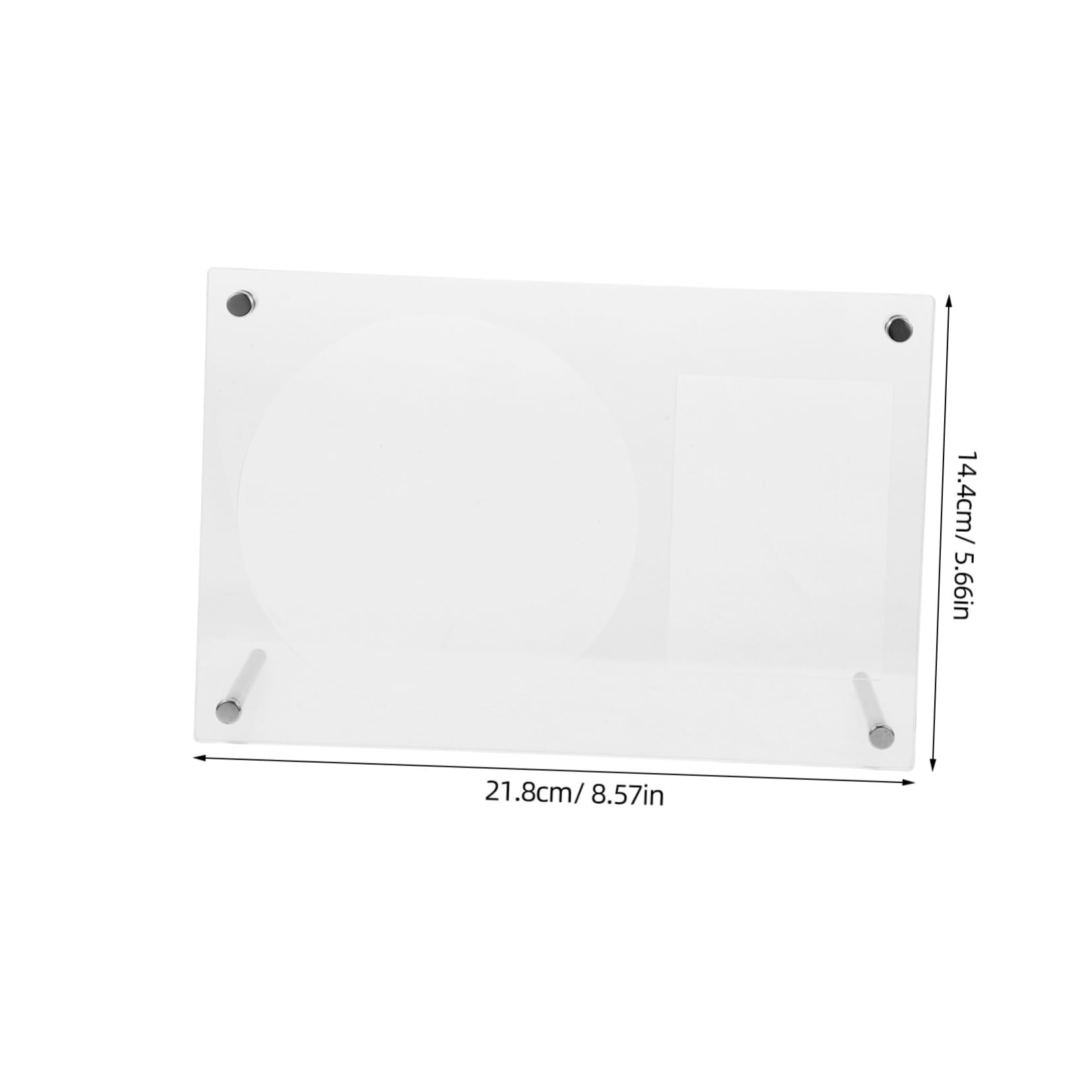 GLEAVI CD Display Stand Rack Clear Acrylic Tabletop Holder for CD Photo Card Sleek Compact Design for Home Office Decor for Organizing and Photos