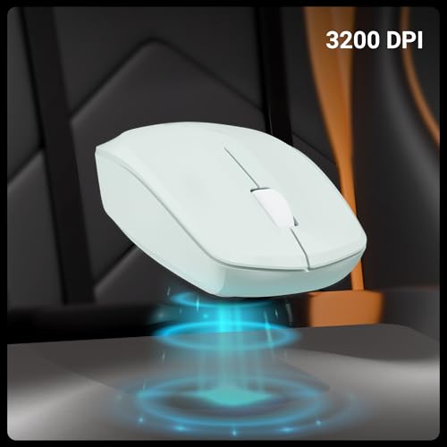 Image of Zebronics Wireless Mouse, 2.4GHz, 3200 DPI, 3 Buttons, Comfortable & Ergonomic, USB nano Receiver, On /Off Switch, Power-Saving Mode, Works on Most Surfaces, for Mac | Laptop | Computer (Freego, Green)