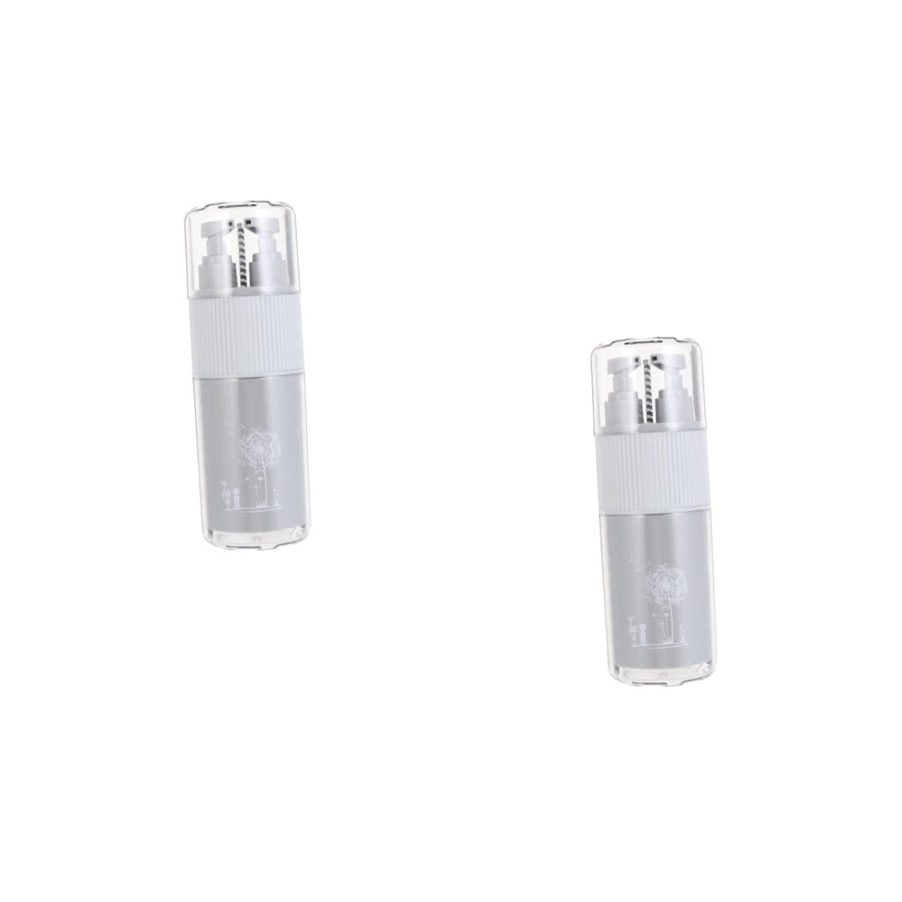 PACKOVE 2 Set Porta Spazzolino Portatile Con Tazza Risciacquo Dispenser Per Lozione Pratico Kit Viaggio Per Spazzolini Piccole Design Elegante Compatto 5 Pezzi*2
