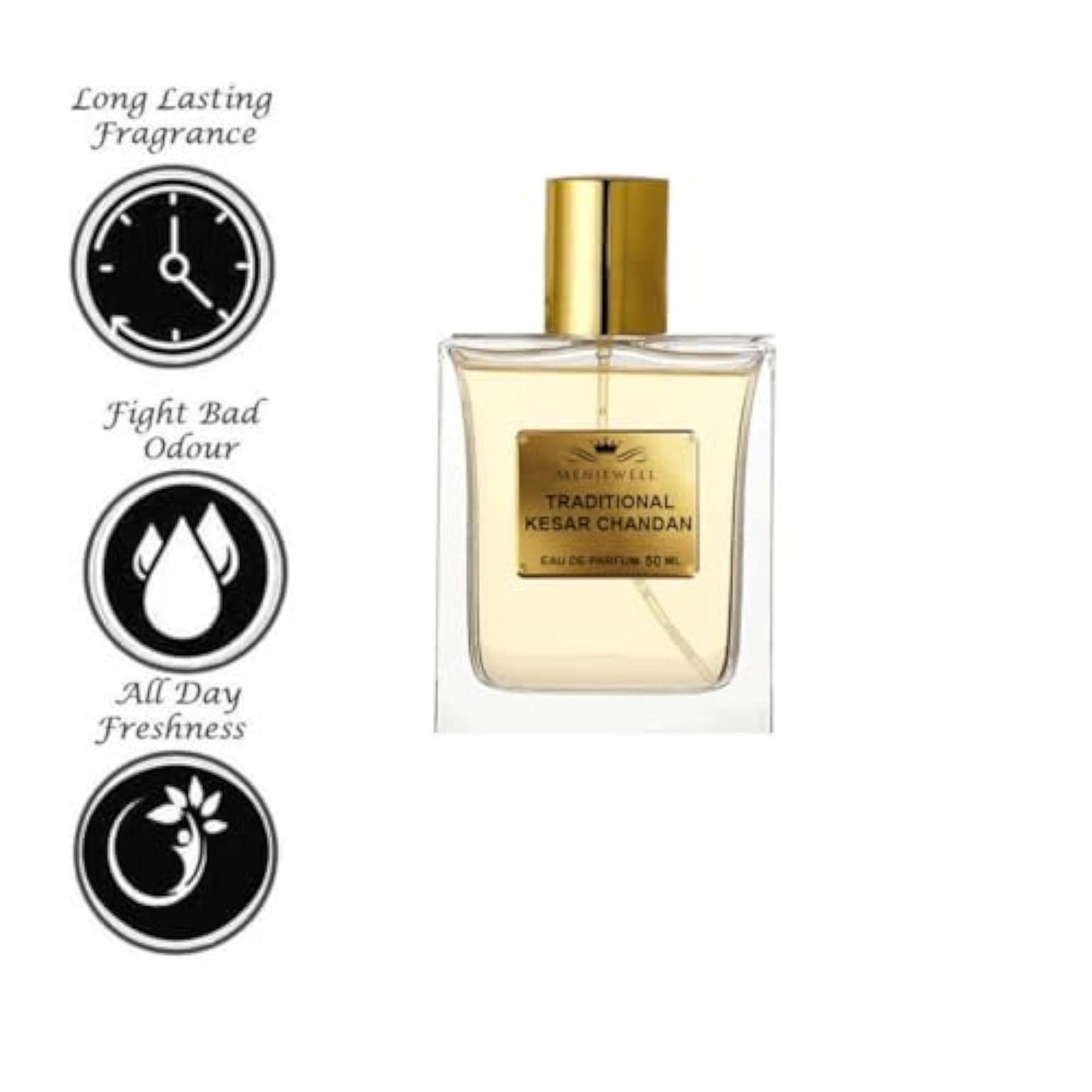 Indian Traditional Kesar Chandan Eau De Parfum, 50 ml