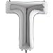 Produktbild Riesenbuchstabe Folienballon 40"/102cm | Silber #T