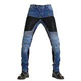 Material: denim elástico de 14 oz (97% algodón, 3% fibra elástica spandex), hecho de denim súper elástico, 100% duradero, a prueba de viento, transpirable y resistente al desgarro.